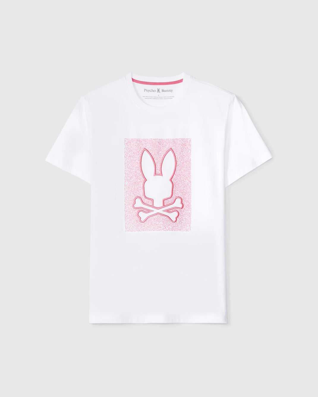 T Shirt Graphique Psycho Bunny Livingston Graphic Tee Blanche Homme | ZQR-82196526